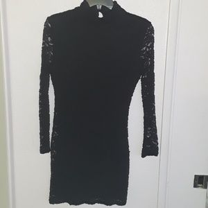 Black long sleeved dress